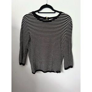 Philosophy Sweater with Half Zip Detail in Back